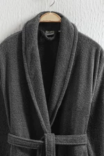 Stewehome Μπουρνούζι unisex με γιακά σάλι από 100% βαμβάκι (L)