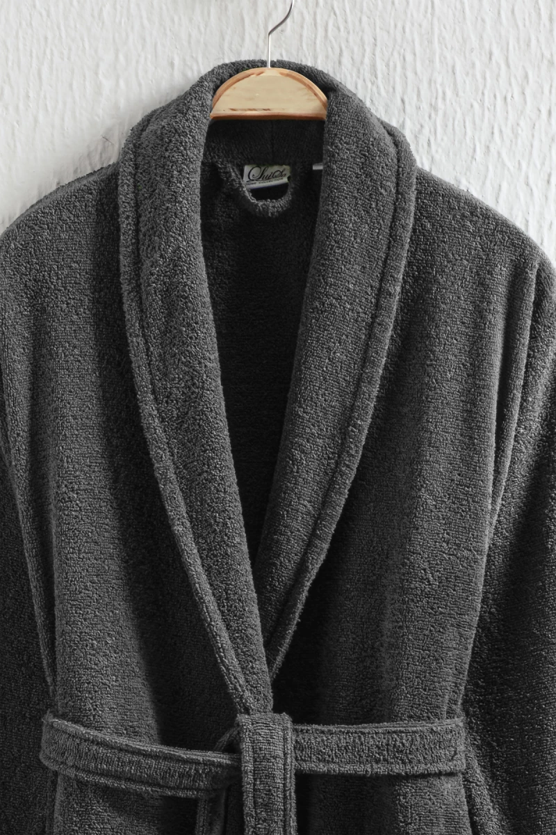 Stewehome Μπουρνούζι unisex με γιακά σάλι από 100% βαμβάκι (XL)