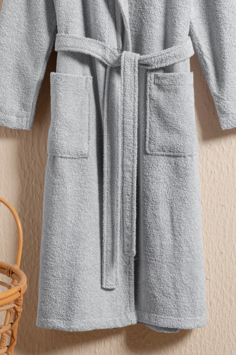 Stewehome Μπουρνούζι unisex με γιακά σάλι από 100% βαμβάκι (L)