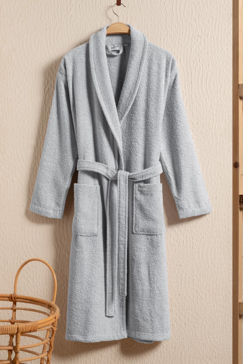 Stewehome Μπουρνούζι unisex με γιακά σάλι από 100% βαμβάκι (XL)