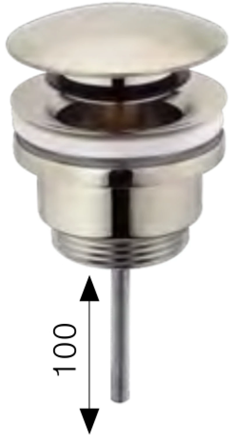 Βαλβίδα Νιπτήρος Αυτόματη Universal 1/4" 00-05216/BN Modea Nickel Brushed