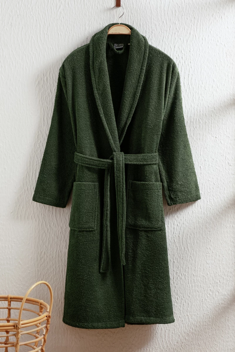 Stewehome Μπουρνούζι unisex με γιακά σάλι από 100% βαμβάκι (2XL)