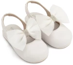 Babywalker Γαλλικό Σαμπό με Φιόγκο Οργάντζας και Στρας BW4883 Λευκό