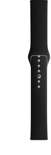 Hoco WH11 Universal Λουράκι Σιλικόνης για Ρολόι Smartwatch 22mm - Μαύρο