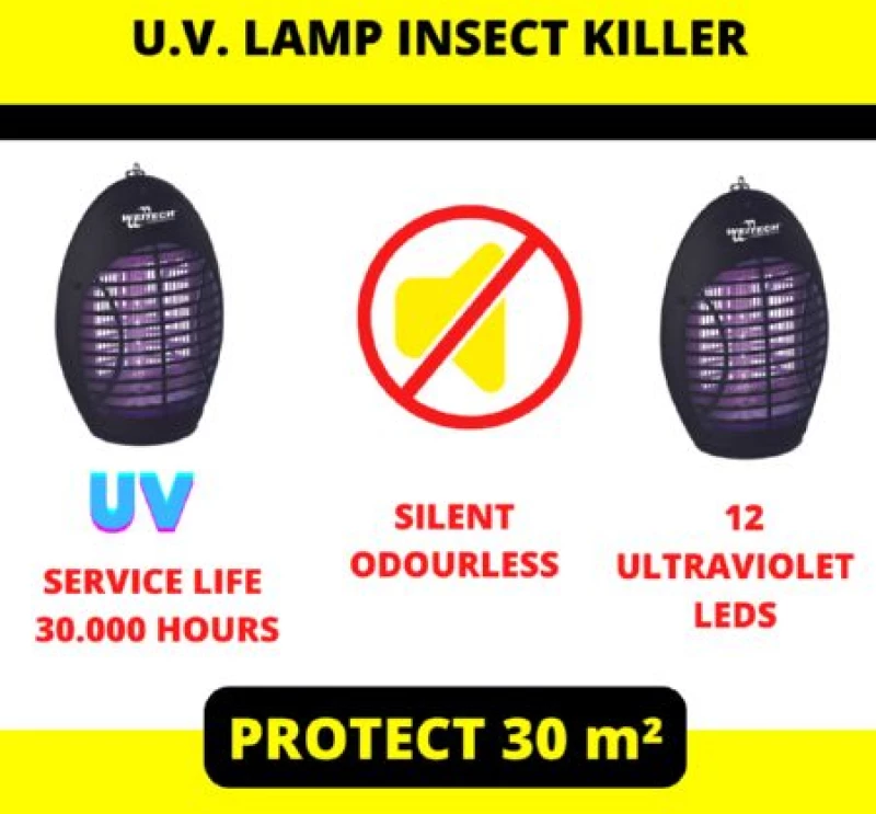 Ηλεκτροεντομοκτόνο, UV-LED λαμπτήρας, 220V
