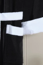 Stewehome Μπουρνούζι με κουκούλα από μπαμπού με ρέλι (L/XL)