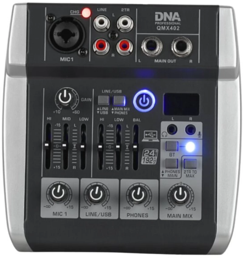 DNA Professional QMX402 - analogue audio mixer with Bluetooth
