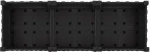 vidaXL Κήπος Γλαστράκι με Ροδάκια Μαύρο 120 x 40 x 29 εκ PP