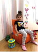 Stewehome Παιδική πολυθρόνα αχλάδι για ηλικίες 1 έως 8 ετών 35x40x60 cm