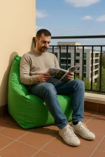 Stewehome Πολυθρόνα αχλάδι με ύφασμα για εσωτερικούς και εξωτερικούς χώρους