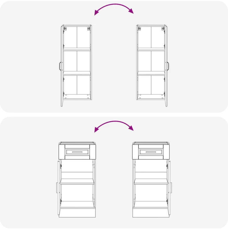 vidaXL Μονάδα κουζίνας PORTO 5 pcs Γυαλιστερό Λευκό Επεξεργασμένο Ξύλο