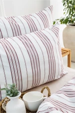 Stewehome Σετ 2 τεμαχίων βαμβακερών μαξιλαροθήκων 50x70 με σχέδιο 70x50 cm