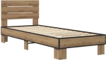 vidaXL Κρεβάτι με Κεφαλάρι Artisan Δρυς 80 x 200 cm Επεξεργασμένο Ξύλο
