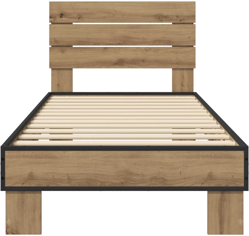 vidaXL Κρεβάτι με Κεφαλάρι Artisan Δρυς 80 x 200 cm Επεξεργασμένο Ξύλο
