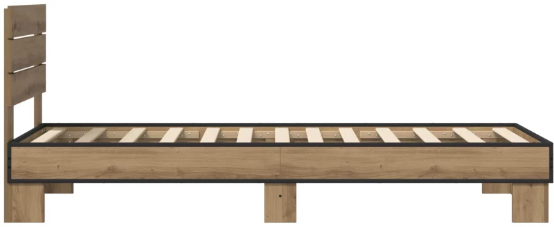 vidaXL Κρεβάτι με Κεφαλάρι Artisan Δρυς 80 x 200 cm Επεξεργασμένο Ξύλο