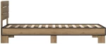 vidaXL Κρεβάτι με Κεφαλάρι Artisan Δρυς 80 x 200 cm Επεξεργασμένο Ξύλο