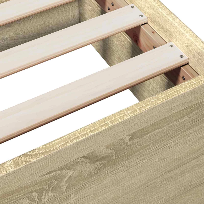 vidaXL Σκελετός κρεβατιού με αποθήκευση Sonoma Δρυς 80 x 200 cm