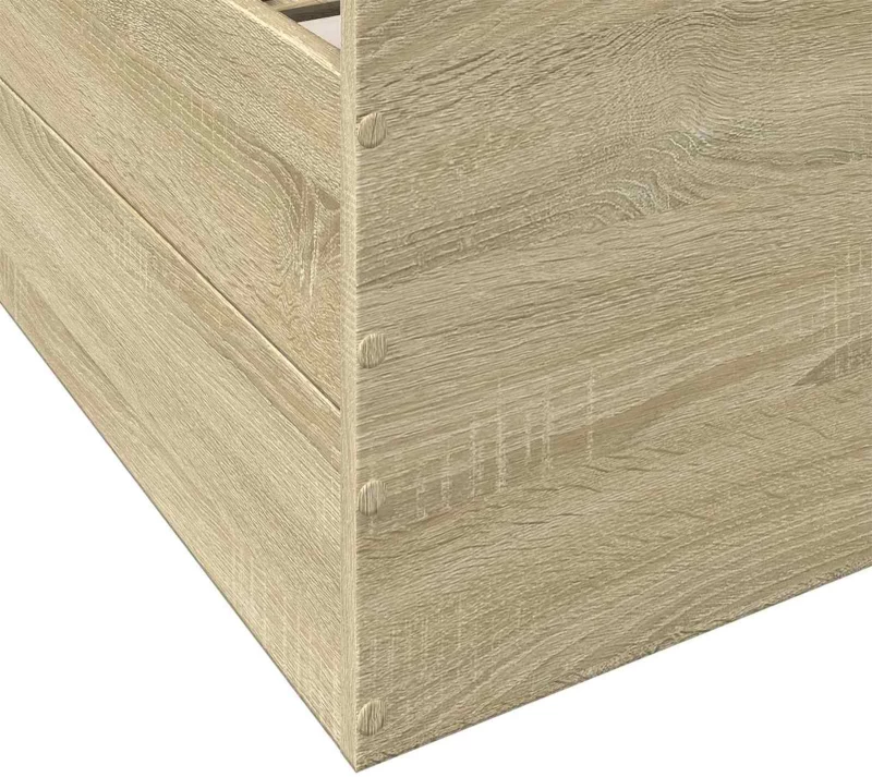 vidaXL Σκελετός κρεβατιού με αποθήκευση Sonoma Δρυς 80 x 200 cm
