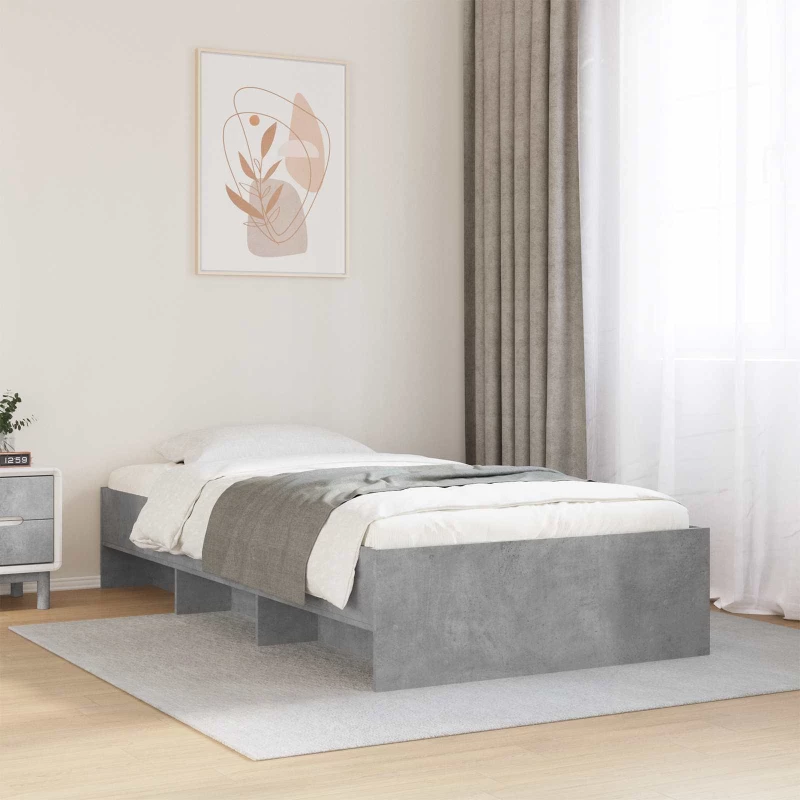 vidaXL Σκελετός Κρεβατιού Γκρι Sonoma 80 x 200 cm Επεξεργασμένο Ξύλο