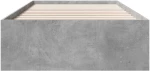 vidaXL Σκελετός Κρεβατιού Γκρι Sonoma 80 x 200 cm Επεξεργασμένο Ξύλο