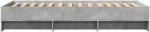 vidaXL Σκελετός Κρεβατιού Γκρι Sonoma 80 x 200 cm Επεξεργασμένο Ξύλο