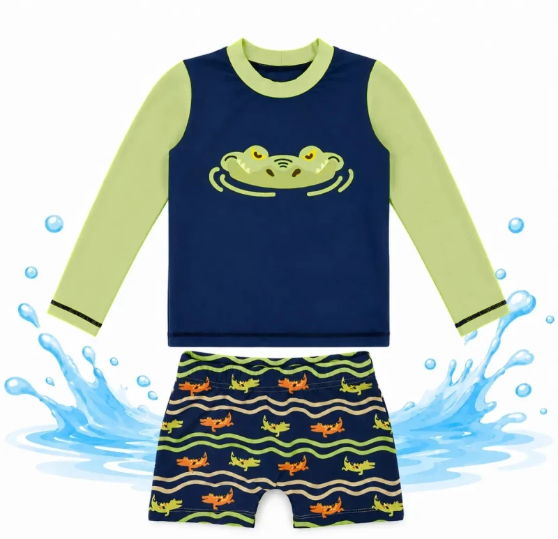 Marckids Σετ Ολόσωμο Μαγιώ με Αντιηλιακή Προστασία, Κροκόδειλος 18μ+