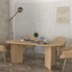 Τραπέζι Cortado Megapap χρώμα sapphire oak 200x90x74εκ.