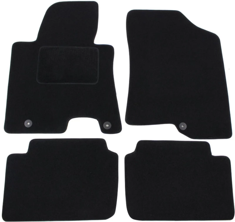 Πατάκια Αυτοκινήτου Μοκέτα Για Hyundai i30 2011-2017 Black 5 Pieces