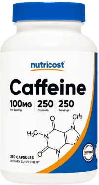 Nutricost Caffeine 100 mg [250 Κάψουλες]