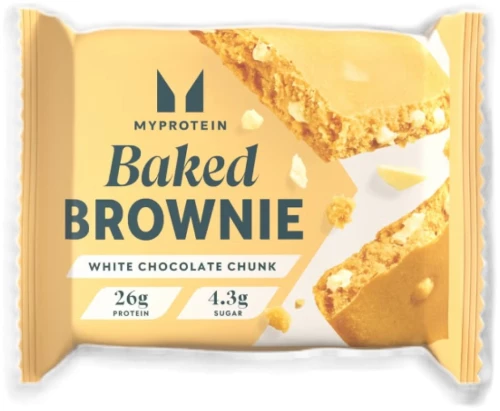 MyProtein Baked Protein Brownie [75 Γραμμάρια] Λευκή σοκολάτα