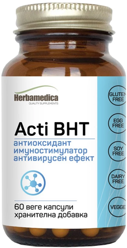 Herbamedica Acti BHT [60 Κάψουλες]