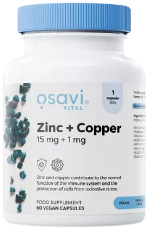 Osavi Zinc + Copper | L-OptiZinc® [60 Κάψουλες]