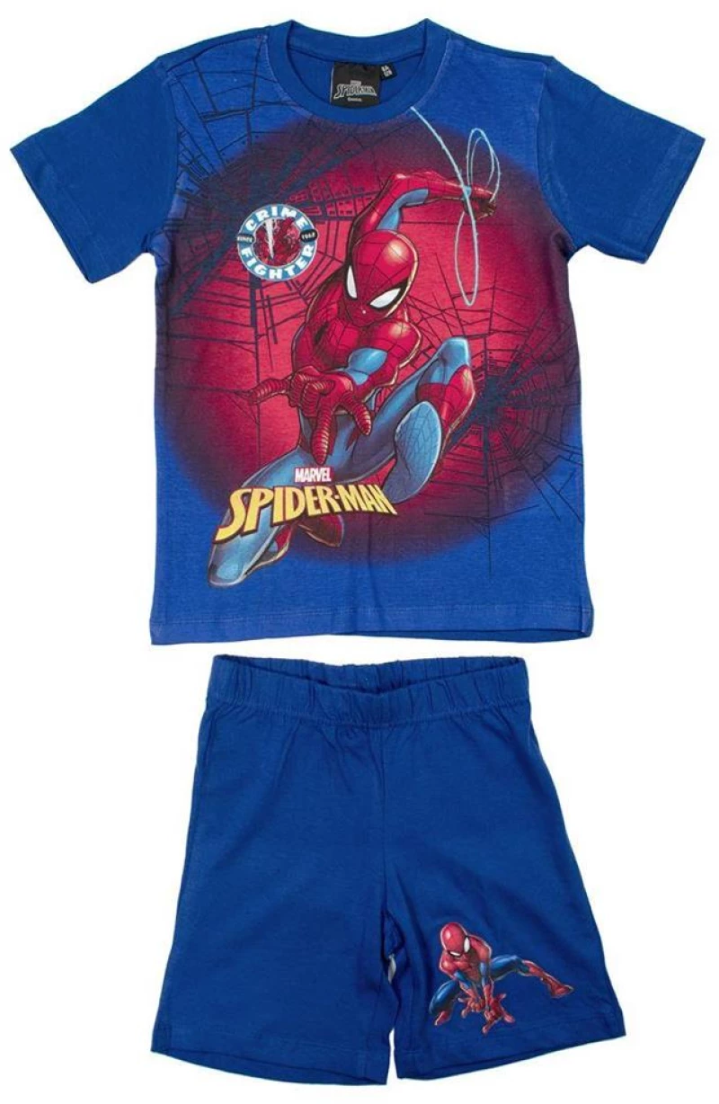 Ρουχαλάκια Καλοκαιρινά Σετ 2 Τεμ. Marvel Spider-Man 68 100% Cotton Jersey Blue - 6