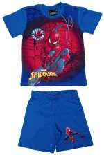 Ρουχαλάκια Καλοκαιρινά Σετ 2 Τεμ. Marvel Spider-Man 68 100% Cotton Jersey Sky Blue - 4