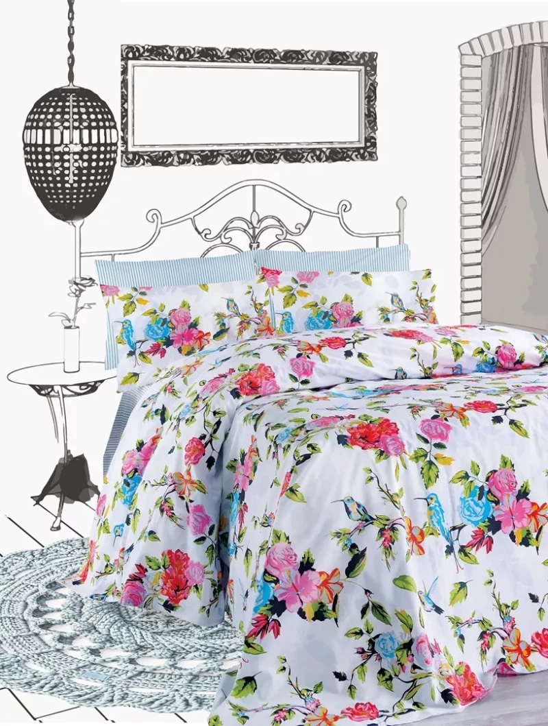 PRIMAVERA ΣΕΤ ΚΟΥΒΕΡΛΙ 240Χ260CM 2*50Χ70CM 144ΤC 100% COTTON - -