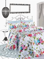 PRIMAVERA ΣΕΤ ΚΟΥΒΕΡΛΙ 240Χ260CM 2*50Χ70CM 144ΤC 100% COTTON - -