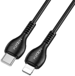Καλώδιο Noozy A45 Power USB-C σε Lightning Fast Charging 60W 3A Μαύρο 1m