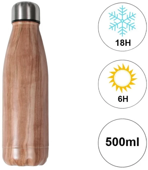 ΘΕΡΜΌΣ BOTTLE WITH CARABINER CLIP AND TRAVEL COVER KA4655