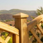 Διακοσμητικό τελείωμα κολώνας πυραμίδα Πυραμίδα Ξύλινη Νο 9