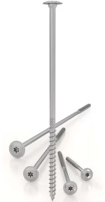 Βίδες ξύλου torx Ø6mm με πλατιά κεφαλή 6 x 80mm