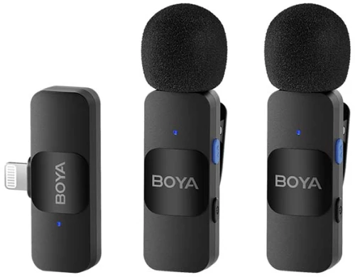 Mini Wireless Lavalier Microphone (Lightning Adapter) Boya BY-V2
