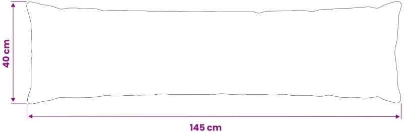vidaXL Κάλυμμα Μαξιλαριού HEERLEN Γαλάζιο 40 x 145 εκ. Ύφασμα Chenille