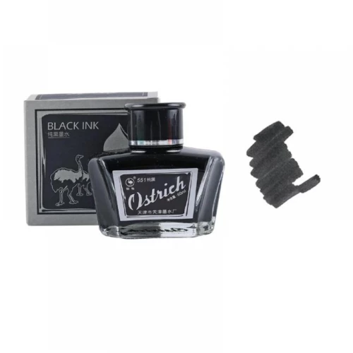 Μελάνι καλλιγραφίας Ostrich 60ml μαύρο