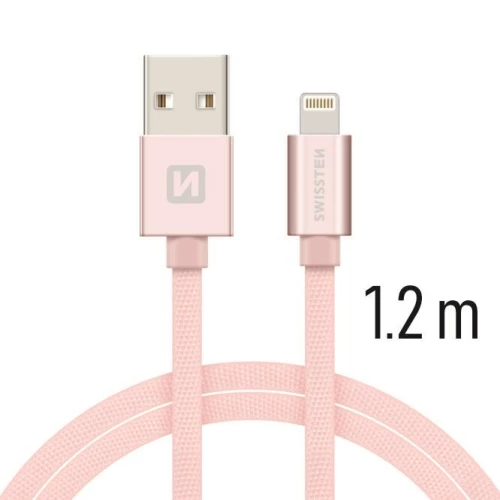 SWISSTEN LIGHTNING ΚΑΛΩΔΙΟ1,2mRose/Gold