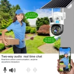 4G SOLAR DOM CAMERA DUAL LENS ULTRAHD 4K JK30-VCS09 -4MP-4G