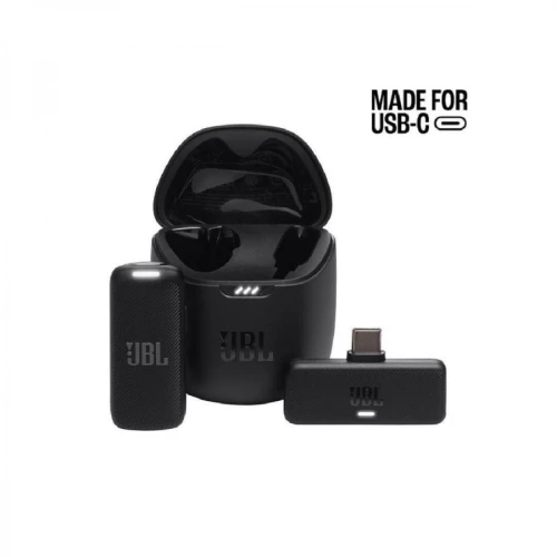 JBL Quantum Stream Wireless, Clip-on Wireless Microphone, USB-C, (Black)