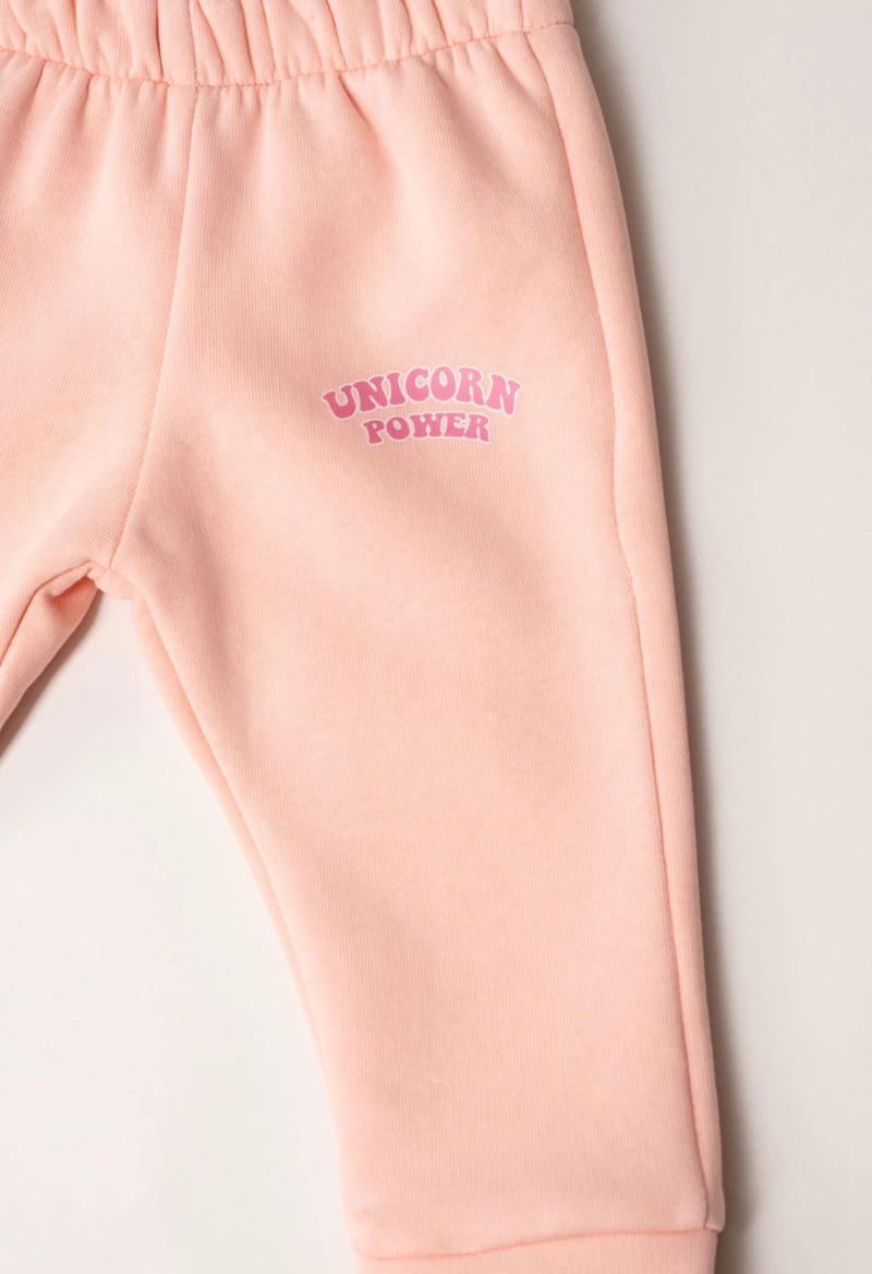 Εβίτα Fashion Bebe Σετ Φόρμας 3Τμχ Unicorn, Σομόν