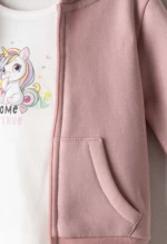 Εβίτα Fashion Bebe Σετ Φόρμας 3Τμχ Unicorn Dream, Σάπιο Μήλο