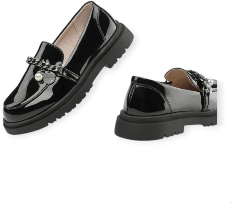 Παπούτσια loafers τρακτερωτή σόλα Mayoral 46471-Negro