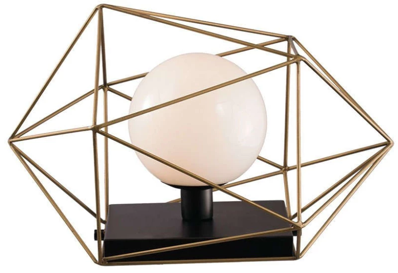 Φωτιστικό Επιτραπέζιο I-Abraxas-L1 Oro Black-Gold Luce Ambiente Design Μέταλλο